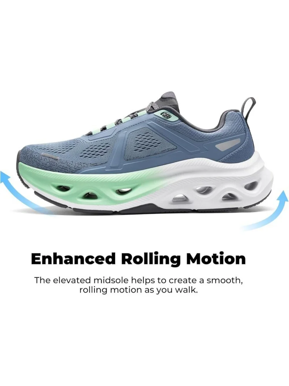Men's Blue Comfortable Shoes MovePropel Athletic Breathable Tennis Sneakers